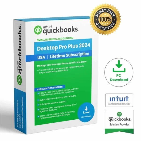 QuickBooks Desktop Pro Plus 2024 - 3 Users ( No Subscription)